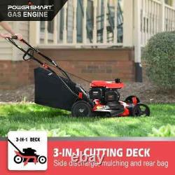 New Power Smart 21-inch 3-in-1 Gas Powered Push Lawn Mower, PSM2521PH