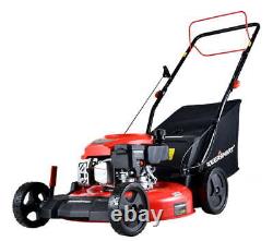 Outdoor Patio Garden Adjustable 21 3-in-1 170cc Gas Self Propelled Lawn Mower