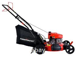 Outdoor Patio and Garden 21 Inch 3-in-1 170cc Gas Self-Propelled Lawn Mower