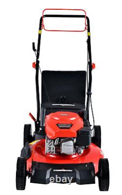 Outdoor Patio and Garden 21 Inch 3-in-1 170cc Gas Self-Propelled Lawn Mower