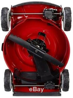 Outdoor Self Propelled Gas Lawn Mower Manual Start Steel 4 Wheel Drive 22 Inches