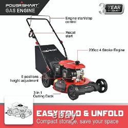 POWERSMART 21 209cc Gas Powered Lawn Mower Hand Push 3-in-1