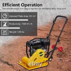 Plate Compactor Plate Tamper 7.0HP Walk-Behind Rammer 212cc Gas Engine