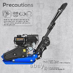 Plate Compactor Rammer, 6.5HP 196Cc Gas Engine 5500 VPM 2500 Lbs Compaction Forc