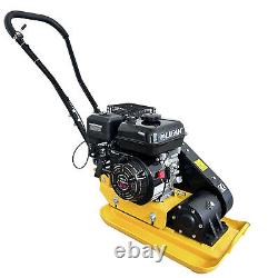 Plate Ground Compactor Rammer 6.5HP 196cc Gas Engine 5488 VPM 2500LBS Compaction