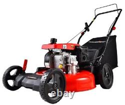 PowerSmart 209CC Engine 21 3-in-1 Gas Powered Push Lawn Mower DB2194PH with 8