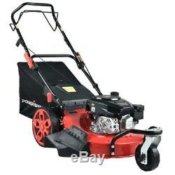 PowerSmart 20 in. 3-in-1 170 cc Gas Walk Behind Self Propelled Lawn Mower