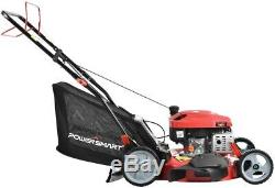 PowerSmart DB8621S Gas Lawn Mower 21 in. 3-in-1 Self Propelled Walk Behind Grass