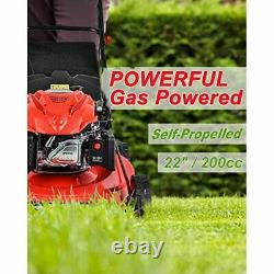 PowerSmart DB9422SR 22 3-in-1 Gas Self Propelled Lawn Mower