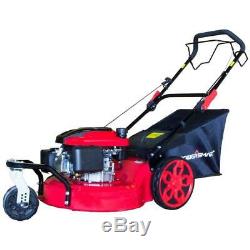 PowerSmart Lawn Mower Walk Behind Self Propelled Durable Steel Deck Gas 20 in