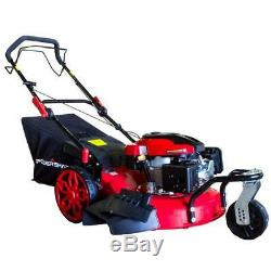 PowerSmart Lawn Mower Walk Behind Self Propelled Durable Steel Deck Gas 20 in