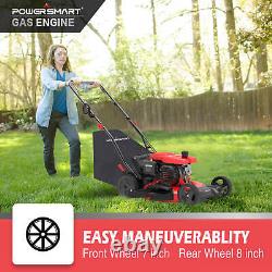 PowerSmart Self Propelled Lawn Mower Gas Powered 21 Inch 209cc 4-Stroke Engine