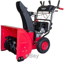 PowerSmart Two-Stage Electric Start Gas Snow Blower Self Propelled Rust Proof