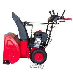 PowerSmart Two-Stage Electric Start Gas Snow Blower Self Propelled Rust Proof