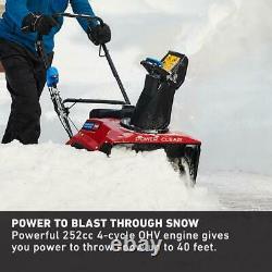 Power Clear 821 QZE 21 in. 252 cc Single-Stage Self Propelled Gas Snow Blower