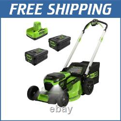 Powerful 60V Self-Propelled Mower 21 Cutting Width, LED Lights & Waterproof