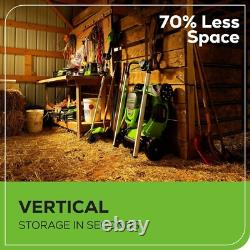 Powerful 60V Self-Propelled Mower 21 Cutting Width, LED Lights & Waterproof