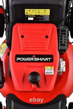 Powersmart 209CC Engine 21 3-In-1 Gas Powered Push Lawn Mower 8 Rear Wheel New