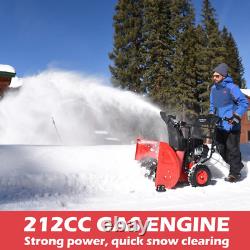 Powersmart 24 In. Two-Stage Electric Start 212CC Self Propelled Gas Snow Blower