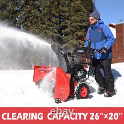 Powersmart 26 In. Two-Stage Electric Start 212CC Self Propelled Gas Snow Blower