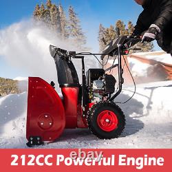 Powersmart 26 In. Two-Stage Electric Start 212CC Self Propelled Gas Snow Blower