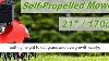 Powersmart Lawn Mower 21 Inch U0026 170cc Gas Powered Self Propelled Lawn Mower With 4