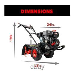Pulsar 212cc 20 Inch Gas Powered Forward and Reverse Controls Rear Tine Tiller