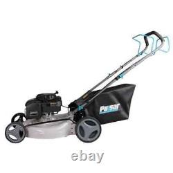 Pulsar Walk Behind Push Mower 21 200-CC Gas Recoil Start With Height Adjustment