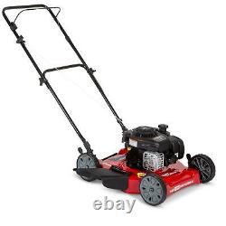 Push Lawn Mower Gas Self Propelled Lightweight Adjustable Height 5 Position 20