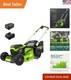 Quiet 60v Push Lawn Mower With 5ah Battery & Turbo Button For Effortless Cutting