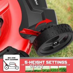 Self Propelled 21 Inch Lawn Mower Gas Powered with 209CC 4-Stroke Engine 3 in 1