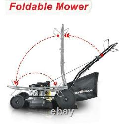 Self Propelled Gas Lawn Mower 22 3 in 1 Walk Behind Backyard Garden Grass Yard