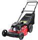 Self Propelled Gas Lawn Mower With 170cc Engine, 21-inch One-piece Steel Deck, Red