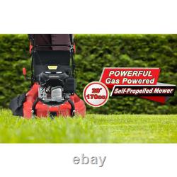 Self Propelled Lawn Mower 3-in-1 170 cc Gas Walk Behind Pull Cord Start 20 in