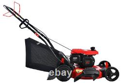 Self Propelled Lawn Mower DB2194SH 3 In 1 Gas 8 Rear Wheel Bag Side Discharge