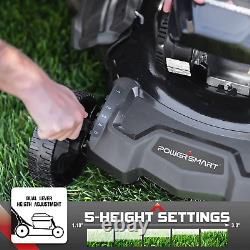 Self Propelled Lawn Mower Gas Powered 21 Inch, 209CC 4-Stroke Engine, 3-In-1 G