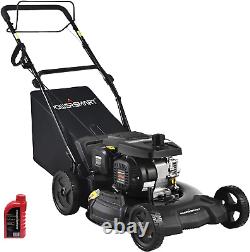 Self Propelled Lawn Mower Gas Powered 21 Inch, 209CC 4-Stroke Engine, 3-In-1 G