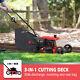 Self Propelled Lawn Mower Gas Powered 21 Inch 209cc 4-stroke Engine, Oil Included