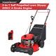 Self Propelled Lawn Mower Gas Powered, 21 Inch Walk-behind Gas Lawn Mower With 2