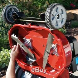 Self Propelled Lawn Wide Area Mower Spin Stop High Wheel Stamped Engine Oil