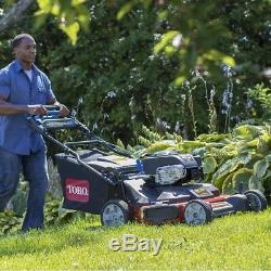 Self Propelled Lawn Wide Area Mower Spin Stop High Wheel Stamped Engine Oil