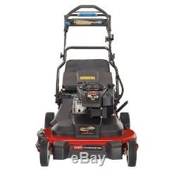Self Propelled Lawn Wide Area Mower Spin Stop High Wheel Stamped Engine Oil