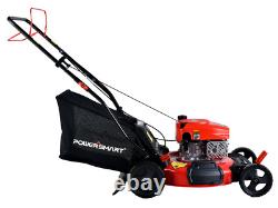 Self Propelled Walk Behind Gas Lawn Mower 21 170cc Compact For Small Yards New