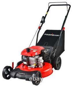 Smart 209CC Engine 21 3-in-1 Gas Powered Push Lawn Mower with 8 Rear Wheel
