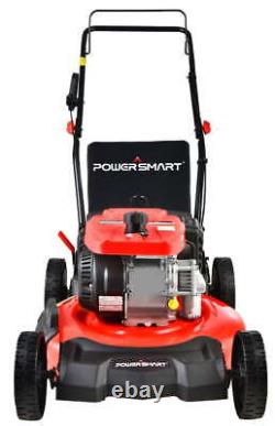 Smart 209CC Engine 21 3-in-1 Gas Powered Push Lawn Mower with 8 Rear Wheel