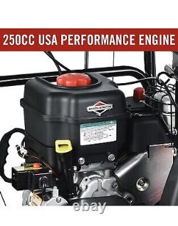 Snow Blower Gas Powered 212cc Engine Electric Start LED Lights Self Propelled