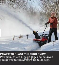 Snow blower 721 E 21 in. 212 cc Single-Stage Self Propelled Electric start gas