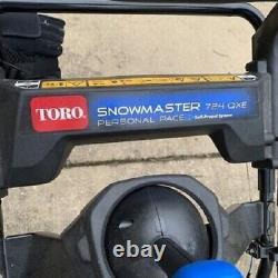 TORO Gas Snow Blower 724 QXE 24 inch 212cc Self-Propelled Barely Used