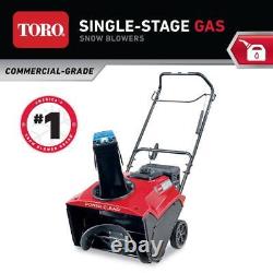 Toro Gas Snow Blower Commercial Single-Stage Self Propelled Wheel Drive Plastic