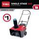 Toro Gas Snow Blower Commercial Single-stage Self Propelled Wheel Drive Plastic